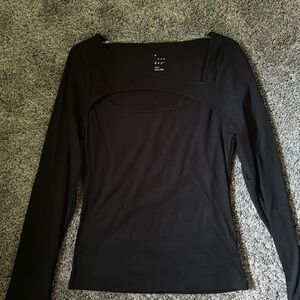 Long sleeve cut out top